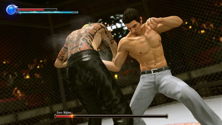 yakuza-kiwami-2-review-cage-fight